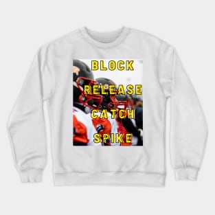 Block Release Catch Spike Crewneck Sweatshirt